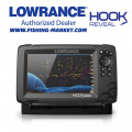 LOWRANCE Сонар и GPS картограф Hook Reveal 7 с HDI сонда 83-200 kHz и 455-800 kHz - BG Menu и карта